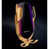 Wireless 10 W Qi car charger phone automatic holder gold 3